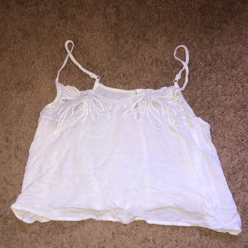 White crop top